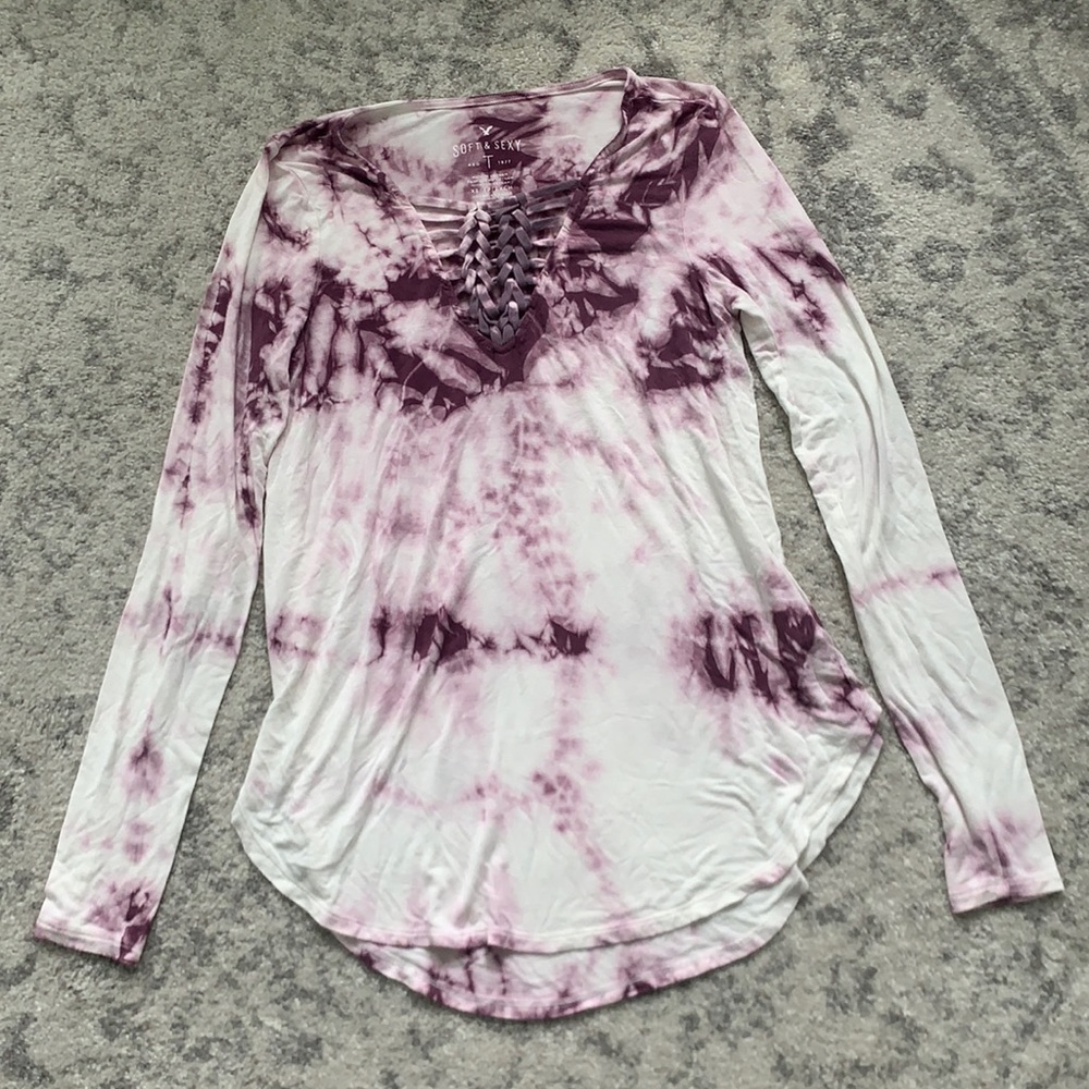 American Eagle Soft and Sexy tie dye long sleeve
